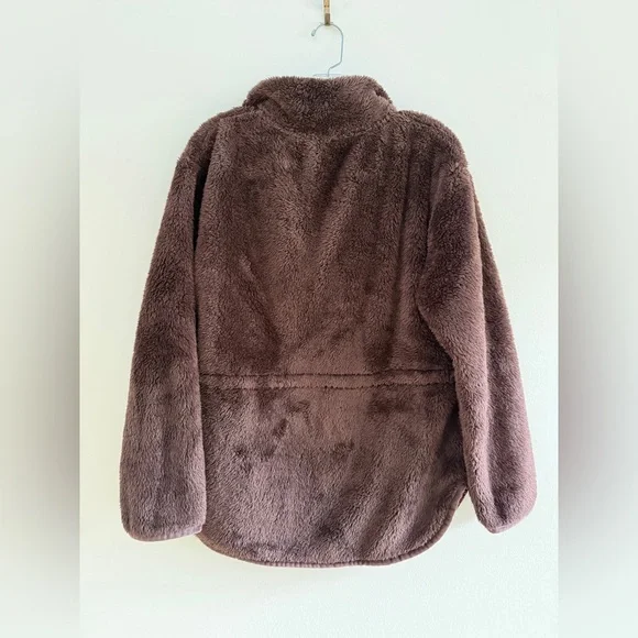 SOFTIES DreamPlush Double Zip Jacket Large, Brown Espresso - Picture 6 of 6